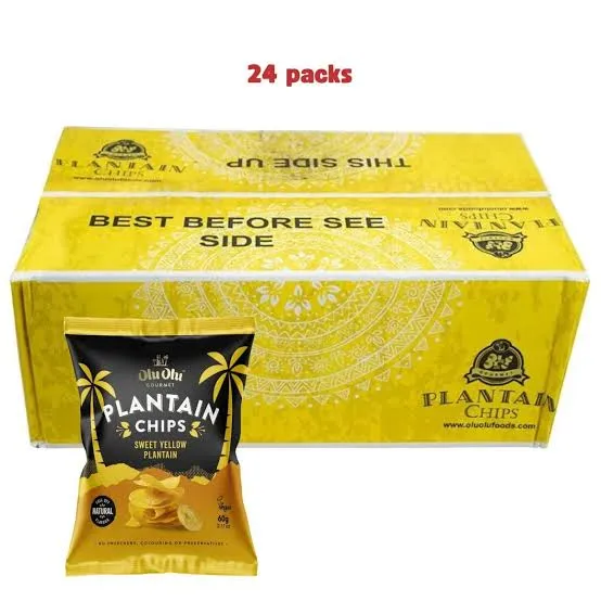 Oluolu sweet plantain chips box(24x60g)