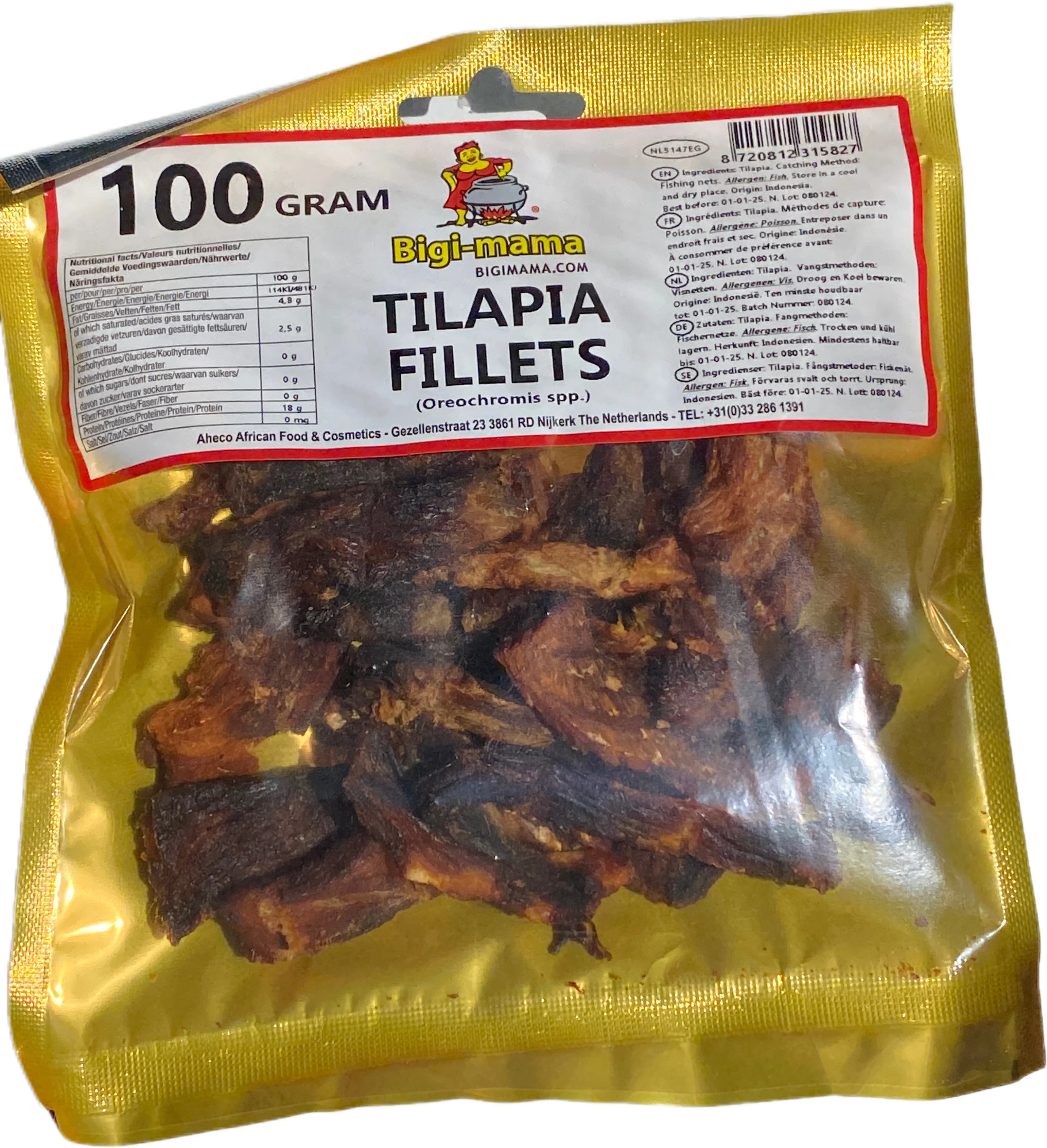 JA Dried tilapia fillets